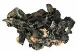 Black Tourmaline (Schorl) Crystals with Orthoclase - Namibia #132218-1